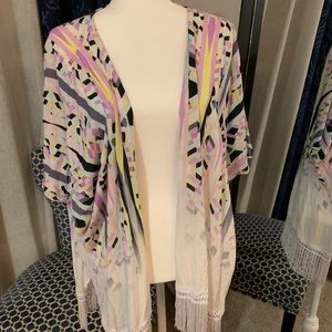 VICTORIAS SECRET BOHO BEACH KIMONO/COVER UP
